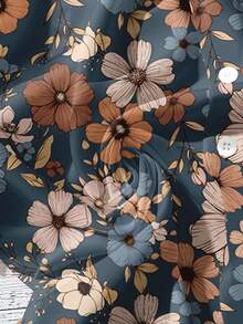 EMERY ROSE 大码休闲花卉印花衬衫，适合夏季 - 彩色 - 查看 3