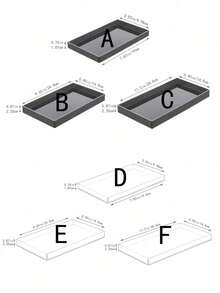 SHEIN 1 件透明/黑色亚克力收纳托盘 - 浴室柜台、梳妆台、厨房 | 化妆品珠宝香水展示架 | 优雅收纳 - 無色 - 查看 10