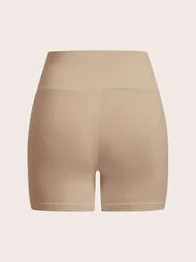 SHEIN EZwear Quần short skinny dệt kim đơn giản & giải trí cho nữ, gói nhiều chiếc, thích hợp cho mùa hè - Nhiều màu - Xem 4