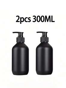 1 件装哑光黑色 PET 皂液器皂液器、带泵的台面乳液瓶、浴室乳液液体皂液器、洗手液容器、浴室台面泵式分配器、可再填充洗发水沐浴露护发素空瓶、浴室配件 - 彩色 - 查看 11