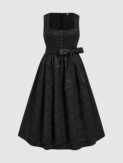 Fairmaia Plus Size Women's Elegant Traditional German Dress