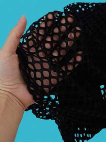 SHEIN ChillGRL 3pcs/Set Girls Casual Street Style Mesh Long Sleeve Crop Top, Minimalist Sleeveless Tank, And Star Print Wide Leg Pants, Suitable For Outing And Gathering