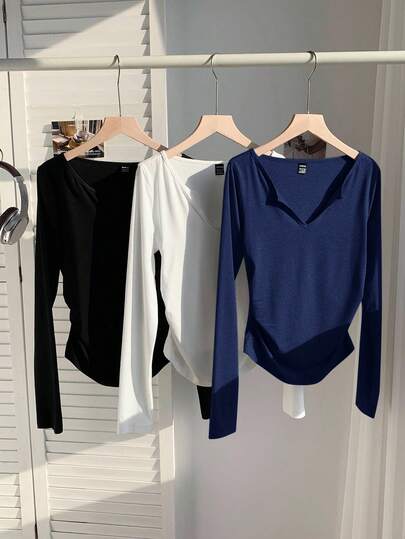 Comfortcana 3件套大码女式多色T恤套装