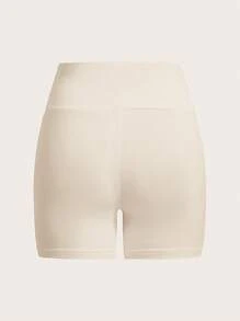 SHEIN EZwear Quần short skinny dệt kim đơn giản & giải trí cho nữ, gói nhiều chiếc, thích hợp cho mùa hè - Nhiều màu - Xem 9