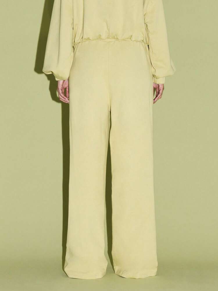 KIZN Pantaloni larghi con coulisse e vita elastica