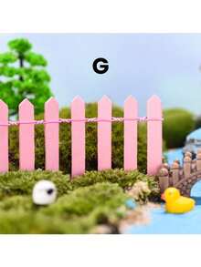 1pc Mini Wooden Fence, Miniature Fence For Fairy Garden Micro Landscape Flower Pots Accessories Ornaments, For Home Room Garden 35.4in*2in, Gift - White - View 21