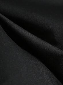 GlowEve Áo thun bó eo màu sắc Commuter thanh lịch - Đen và trắng - Xem 7