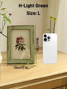 1 件相框，质朴的木制相框，复古 5 英寸照片架，农舍风格墙壁装饰，仿古饰面，适合家庭和办公室展示，家居装饰 - 米色 - 查看 22