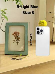 1 件相框，质朴的木制相框，复古 5 英寸照片架，农舍风格墙壁装饰，仿古饰面，适合家庭和办公室展示，家居装饰 - 米色 - 查看 21