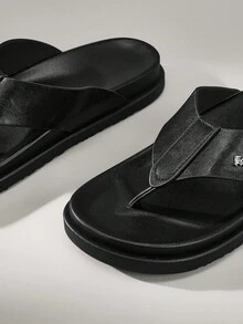 Solecia Men's Flip Flops 2025 Summer Flat Retro Thong Sandals, Breathable Beach Slippers