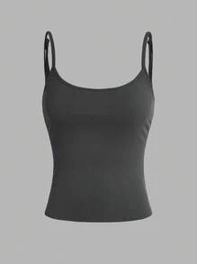 SHEIN EZwear 3件套女士性感露脐吊带背心，适合夏季、机场、街头、搭配、外出穿着 - 彩色 - 查看 4