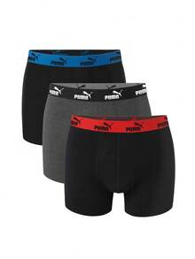 Puma 3 Pack Men's Boxers - Black - View 1