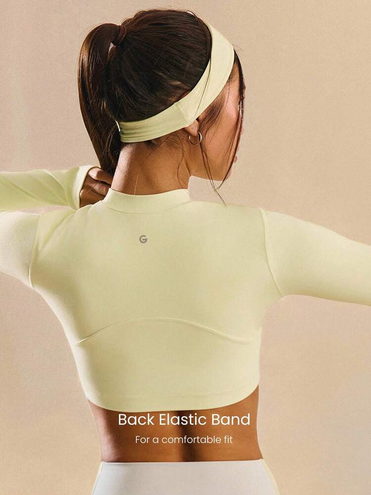 FeatherFit™ Warm-Up Sweat-Wicking Stretchy Non-Slip Grips Headband Yoga Pilates Gym Workout Training Daily Active Wear