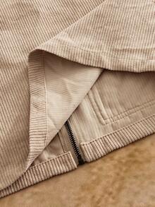 HIMLAND Áo sơ mi nam dài tay cổ bẻ bằng vải nhung kẻ, kiểu dáng thường ngày, thích hợp cho mùa thu đông. - Nhiều màu - Xem 10