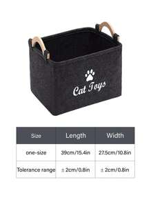 PETSIN Pet Supplies Storage Box For Cats And Dogs, Pet Toy Organizer