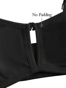 Ocili Soft 100% Cotton Front Closure Ladies Bra Summer Holiday Elegant Casual - Black - View 9