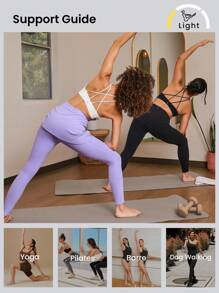 GLOWMODE 26" FeatherFit™ Fit Flex 2-In-1 Drawstring Skirted Leggings Low Impact Daily - Mauve Purple - View 6