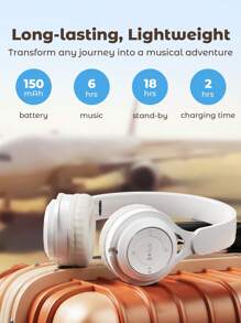 Teckwe Wireless Headset,Foldable Wireless Headphones,Waterproof For Gym & Running,Clear Bass Sound