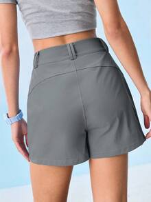 In My Nature Pantaloni scurți de drumeție pentru femei, pentru camping, drumeții, sport și naveta urbană, pantaloni scurți gri pentru femei, pantaloni scurți sport, pantaloni scurți cu buzunare, pantaloni scurți de drumeție pentru femei, pantaloni scurți cu uscare rapidă pentru femei