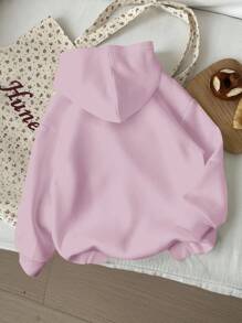 女童休闲宽松舒适针织长袖卫衣，适合秋冬季节穿着，可爱萌趣，猫咪图案，秋季必备单品 - 彩色 - 查看 2