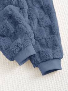 Cozy Pixies Bộ 2 quần jogger cổ tròn in hình gấu dễ thương cho bé trai - Màu xanh bụi bặm - Xem 9