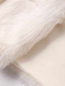 DAZY 女式时尚休闲常规单排扣仿皮草外套韩版女式大衣