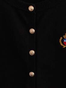 GlowEve CURVE 大码休闲百搭简约徽章刺绣开衫