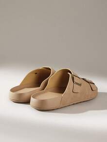 Solecia 2025 Summer New Vintage Round Toe Hollow Breathable Flat Comfortable Sandals For Women - Brown - View 4