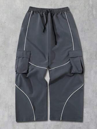 Street Life Pantaloni cargo casual da uomo in stile vintage americano, adatti per l'uso quotidiano in autunno/inverno