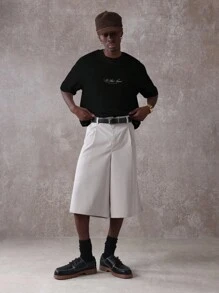 SUMWON 图案印花棉质 T 恤经典巴洛克天使设计短袖休闲街头风超大宽松版型