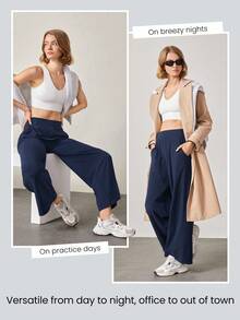 GLOWMODE VitalSwift 轻质直筒口袋裤日常休闲夏季速干吸湿排汗 - Dark Blue - 查看 5