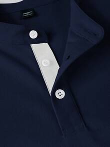 Manfinity Homme 2pcs Men's Solid Color Short Sleeve Casual Polo Shirt And Drawstring Waist Shorts Set Men Two Piece Set 2 Piece Set For Men Summer