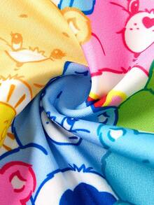 SHEIN X Care Bears 1pc Men's Comfortable Cute Cartoon Bear Print Trunks, Basic Comfortable Casual ,Soft Boys Boxers, Funny Underwear Men - Black - View 3