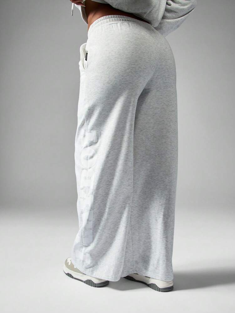 Missguided x Playboy Eyelet Detail Wide Leg Joggers High Waist Palazzo Pants Lounge Wear Casual Streetwear Festival Aesthetic Loose Fit Comfy Bottom Winter Fall
