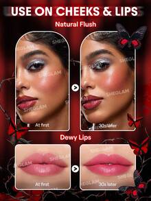 SHEGLAM Bloodline Color Changing Blush 0 Brand Beauty Cosmetic Makeup For Women And Girls - Pink - View 4