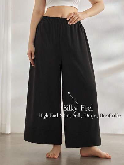 Ocili Leisure Soft & Comfortable Plus Size Plus Size Loose Long Pants Sleepwear Bottoms