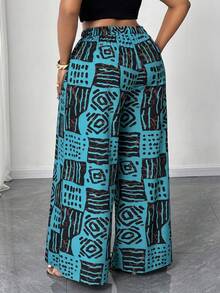 Maweii Pantalones estampados de moda talla grande, 2025 Nuevo