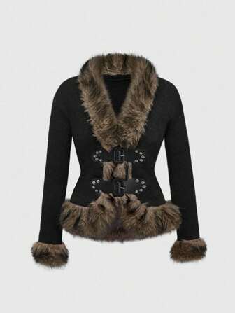 Hippie Cardigan vintage en patchwork et pelucheux grande taille