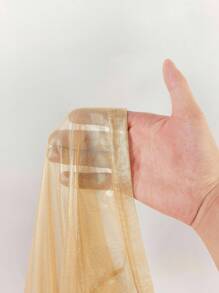 Amplova Y2K Amplova Plus Size Summer Fashionable Sexy Mesh Patchwork Spaghetti Strap Bodycon Mini Dress Metallic See-Through Fabric 2 In 1 Dress,Party Dresses For Women