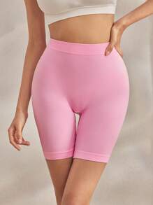 Ocili Pantalones cortos casuales de mujer de unicolor con cintura elástica