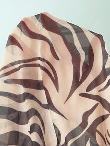 Swim Oasis Plus Size One-Piece Swimsuit, 2 Pieces Set, Minimalist Design, Suitable For Daily Wear, Summer, Beach Vacation - Multicolor - View 7