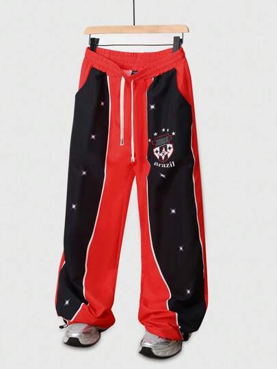 Street Life Men's Street American Style Casual Sports Woven Long Pants, Fall