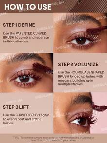 SHEGLAM 一體成型濃密纖長睫毛膏-防水瑪奇朵防水雙頭刷 易於卸除 不暈染睫毛膏 品牌 美容 化妝 化妝品 適合女性與女孩 完美搭配冬季 Y2K 時尚 流行 生日禮物 假期 派對準備就緒 最佳顏色