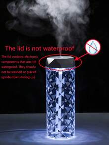One Usb-Powered High-Capacity Acrylic Crystal Humidifier, Can Be Used As Usb Night Light, Desk Lamp, And Crystal Atmosphere Lamp. Small Aroma Diffuser For Bedroom And Home (Do Not Use Oil-Based Perfume Or Essence). The Lid Is Not Waterproof. Seven Colors Of Rgb Automatic Color Change, Press And Hold To Fix The Color.