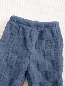 Cozy Pixies Bộ 2 quần jogger cổ tròn in hình gấu dễ thương cho bé trai - Màu xanh bụi bặm - Xem 12