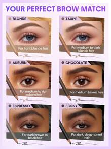 SHEGLAM Fluff Line ÖGonbrynspenna-Ebony MäRke SköNhet Smink Kosmetika FöR Kvinnor Och Flickor Perfekt FöR Sommar VåR Idealisk FöR Y2K Elegant Mode Passande FöR FöDelsedag Mors Dag GåVa Fest Klar BäSt FäRg - Ebony - Visa 5