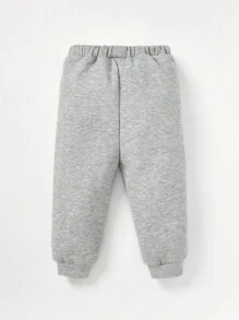 Cozy Pixies Bộ 2 quần jogger in chữ thường ngày cho bé trai - Nhiều màu - Xem 2