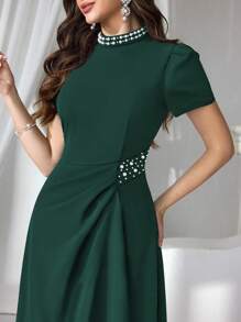 Coutiva Váy dạ hội trang trọng cho nữ, Váy dự tiệc thanh lịch, Váy dự tiệc cưới - màu xanh lá - Xem 7
