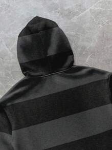 Attitoon Sudadera con capucha de ajuste holgado con cremallera, estilo minimalista casual punk, ligera y con capas, con estampado floral y de rayas, adecuada para otoño/invierno, con estilo vintage retro, sexy, lindo, Y2K, bohemio, hippie, festival de música, punk, Y2K, estilo Harajuku