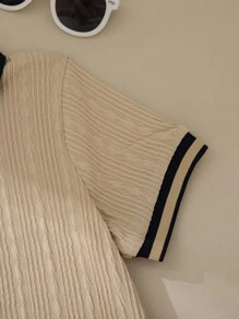 Souflis Souflis 两件套男童短袖衬衫和短裤套装，春夏